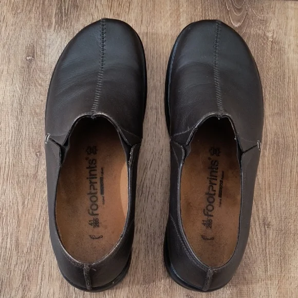 Women's Brown Leather Shoes - Picture 1 of 6